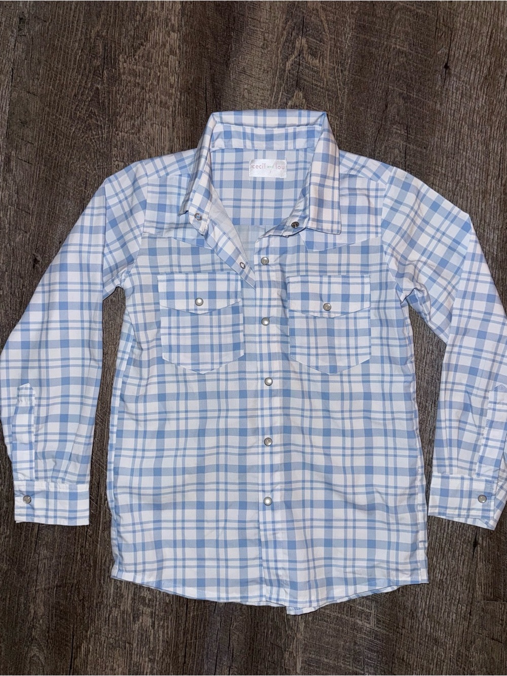 Cecil & Lou Boys Plaid top